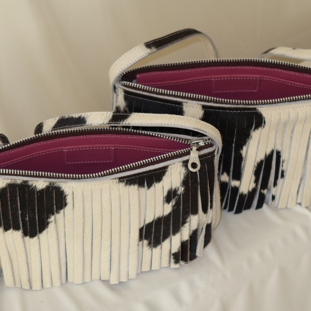 Cowhide Fringe in Classic ( with zipper)