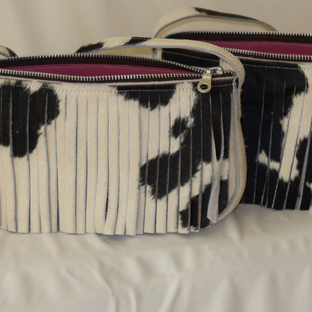 Cowhide Fringe in Classic ( with zipper)