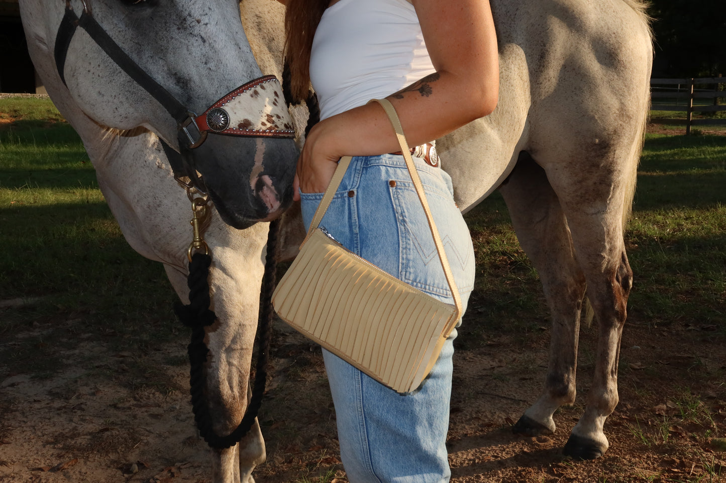 Paloma Fringe in Beige