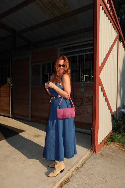Paloma Fringe in Berry